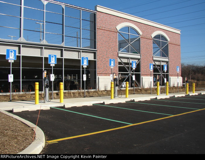 New station EV charging pumps